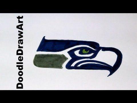 Fun to Draw Logo - Drawing: How To Draw the Seattle Seahawks Logo