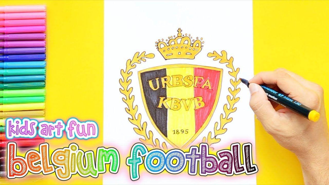 Fun to Draw Logo - How to draw and color Belgium National Football Team Logo - YouTube