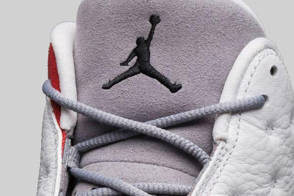 Grey Jordan Logo - Air Jordan 13 Retro Cement Grey: Nike Reissues the Iconic 1998