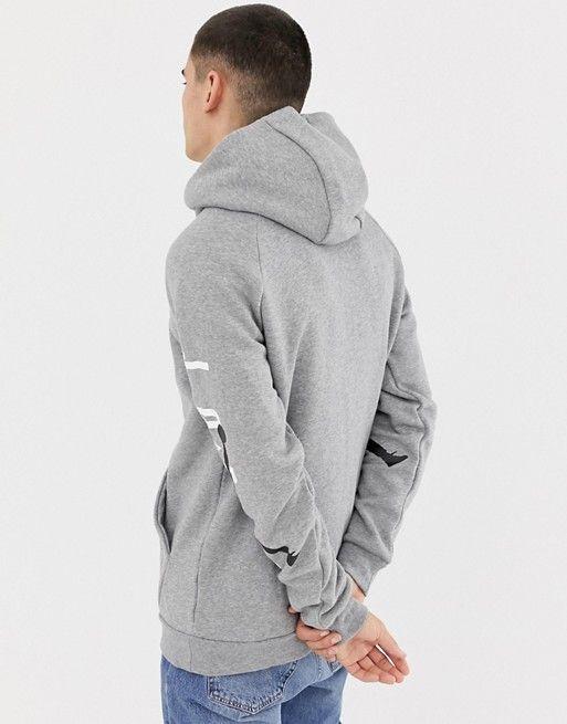 Grey Jordan Logo - Jordan. Nike Jordan Logo Pullover Hoodie In Grey AT4911 091