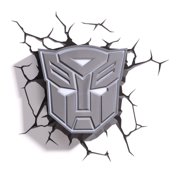 White Autobots Logo - Transformers - Autobot Logo 3D Light