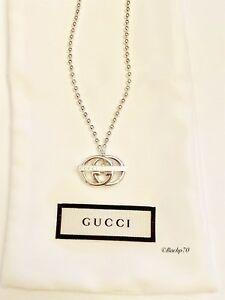 Double G Logo - New GUCCI Britt Double G Logo Bar Toggle Necklace 16” Authentic! | eBay