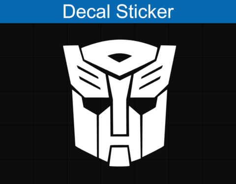 White Autobots Logo - Transformers Autobots Logo Decal Sticker – Decal Avenue