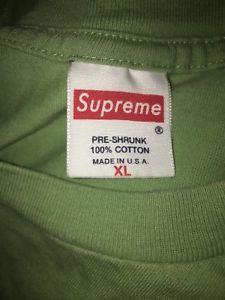 Green Supreme Box Logo - SUPREME Box Logo Tee T-shirt lime green XL | eBay
