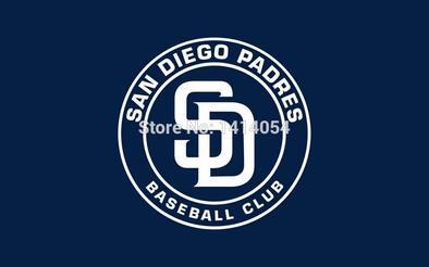 San Diego Padres Logo - San Diego Padres Logo MLB Flag 3X5 FT – The Jersey Barn