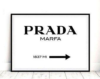 Black and White Etsy Logo - Prada marfa