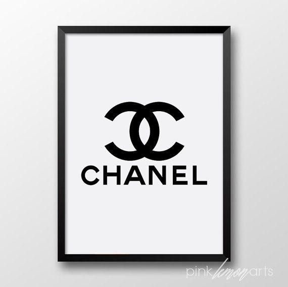 Black and White Etsy Logo - Coco Chanel Logo Printables. Happy 50th