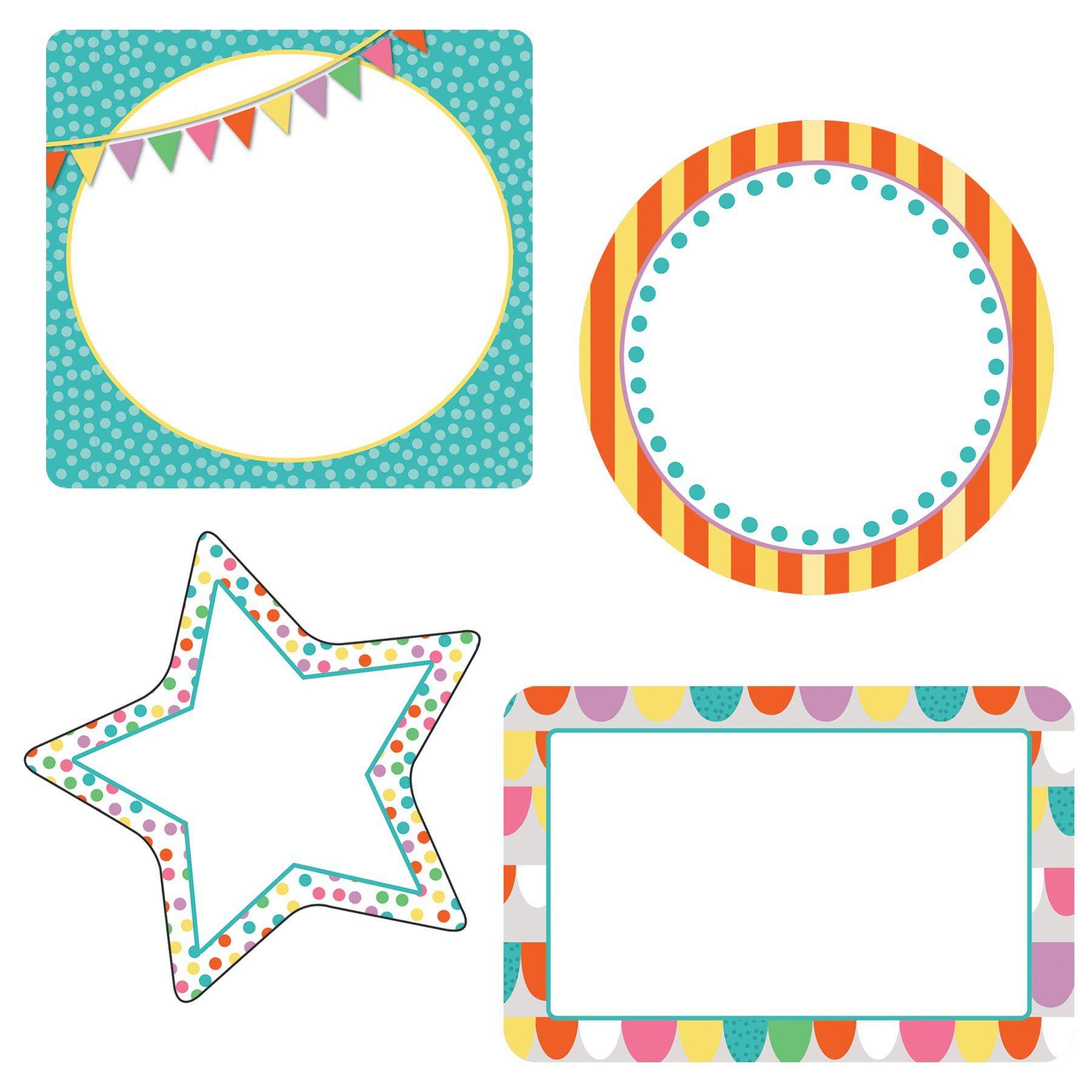 Cut Up Colorful Circle Logo - Up And Away Frames Mini Cut Outs: Carson Dellosa Publishing