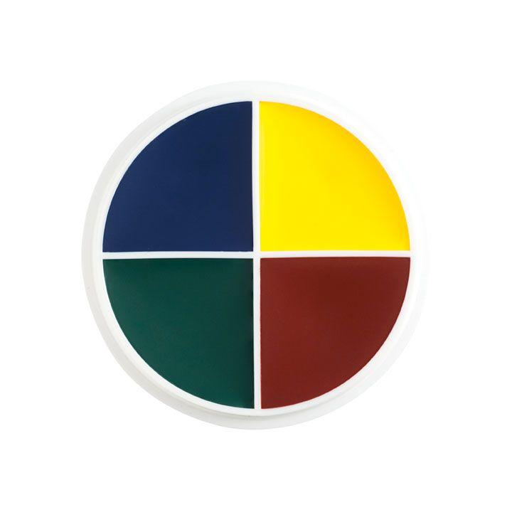 Cut Up Colorful Circle Logo - Professional Color Wheel- Cuts & Bruises 4 Colors