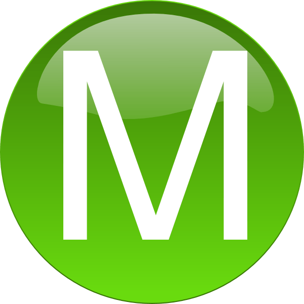 Green Letter M Logo - Green M Clip Art at Clker.com - vector clip art online, royalty free ...