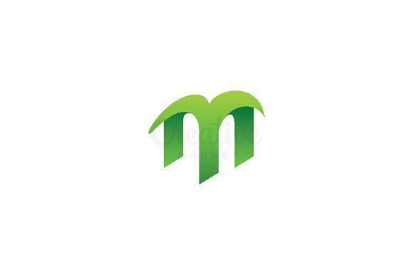 Green Letter M Logo - Letter M Logo ~ Logo Templates ~ Creative Market
