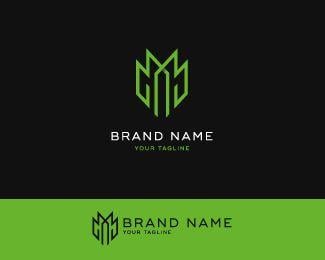 Green Letter M Logo - Abstract And Stylish Letter M Logo Designed