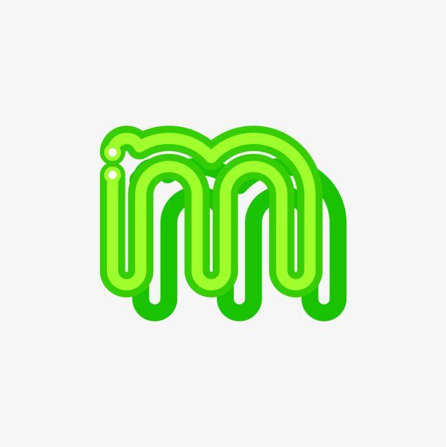 Green Letter M Logo - Green Fluorescent Letter M, Green, Green Letters, Letter PNG