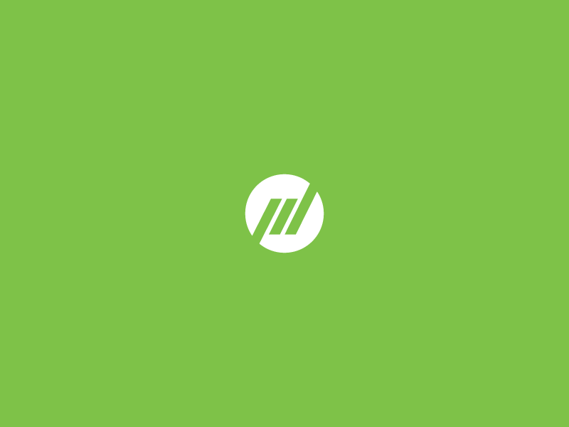 Green Letter M Logo - Motivate letter M logo