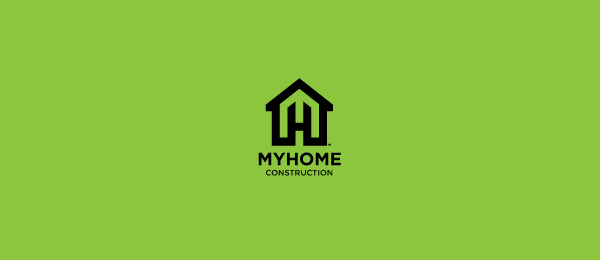Green Letter M Logo - letter m logo design my home. Logo. Logos, Logo design, Logo