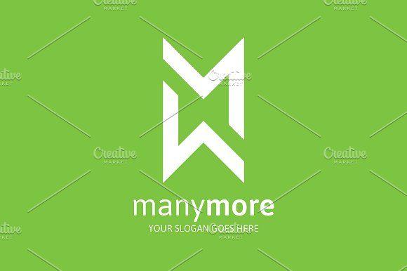 Green Letter M Logo - Many More M Logo Logo Templates Creative Market