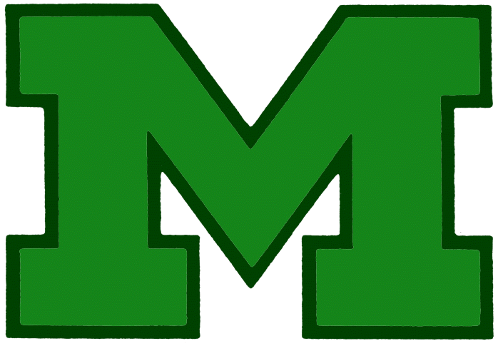 Green Letter M Logo - Monahans High School Directory, Chad