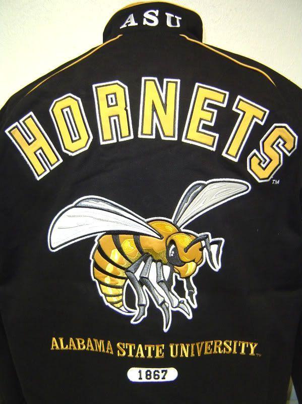 Alabama State University Logo - Alabama State Univ. ASU Hornets Racing Style Jacket. Alabama State