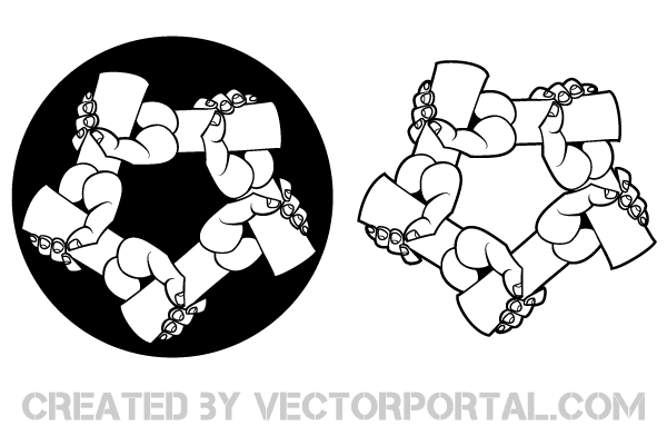 Circle of Hands Logo - Free Circle Of Hands Vector Art PSD files, vectors & graphics