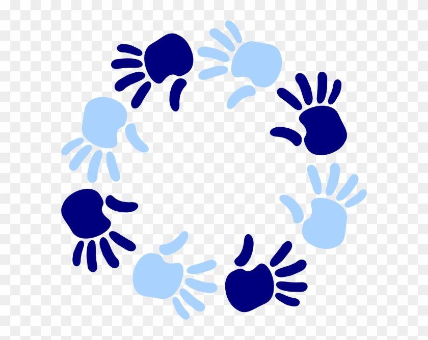 Circle of Hands Logo - Hand Clipart Blue Of Hands Clipart Transparent PNG