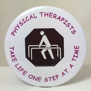 PT Month Logo - PHYSICAL THERAPIST BUTTON - GREAT UNIQUE GIFT - NEW - OCTOBER IS ...
