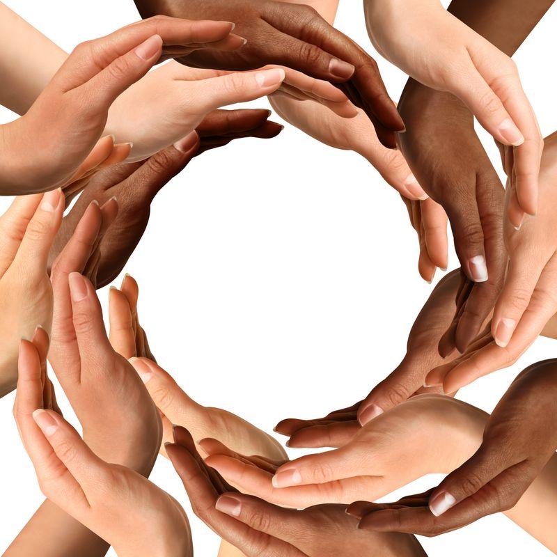 Circle of Hands Logo - Seacoast Hand Therapy. Caring partners in healing
