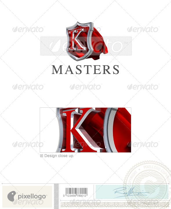 3D Red Letter S Logo - K Logo - 3D-259-K by pixellogo | GraphicRiver