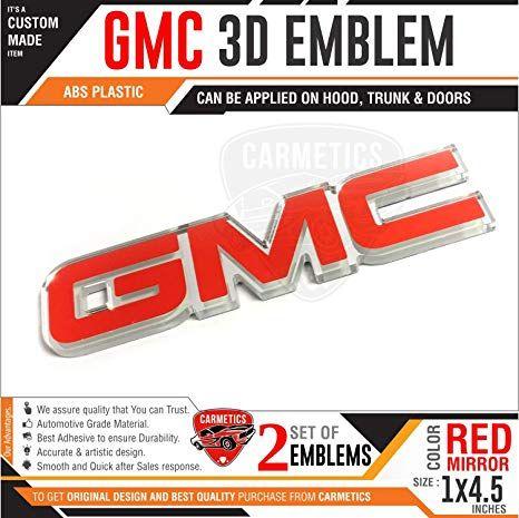 3D Red Letter S Logo - GMC 3D Sticker for Chevrolet Spark - Chevrolet car Accessories 3D ...