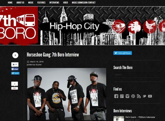 Horseshoe Gang Logo - Horseshoe Gang interview with 7th Boro & Album “Anti-Trap Music ...