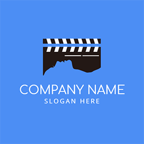 Black White and Blue Logo - Free Video Logo Designs | DesignEvo Logo Maker