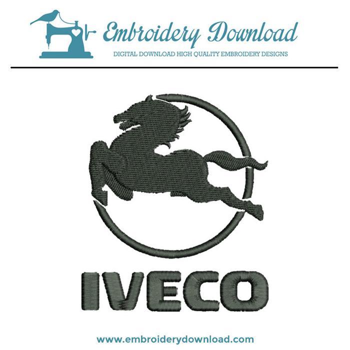 Iveco Trucks Logo - Iveco trucks logo embroidery design for instant download