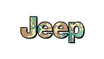 Camo Jeep Logo - BOLDERGRAPHX 1068 Jeep Logo with Green camo 2 Pack