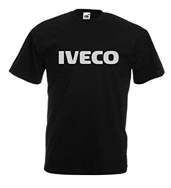 Iveco Trucks Logo - Iveco Trucks Silver Logo Mens Crew Neck Short Sleeve Custom ...