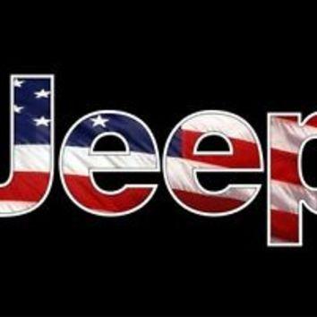 Camo Jeep Logo - Jeep USA flag Camo Vinyl Decal Wrangler from mc916 on eBay