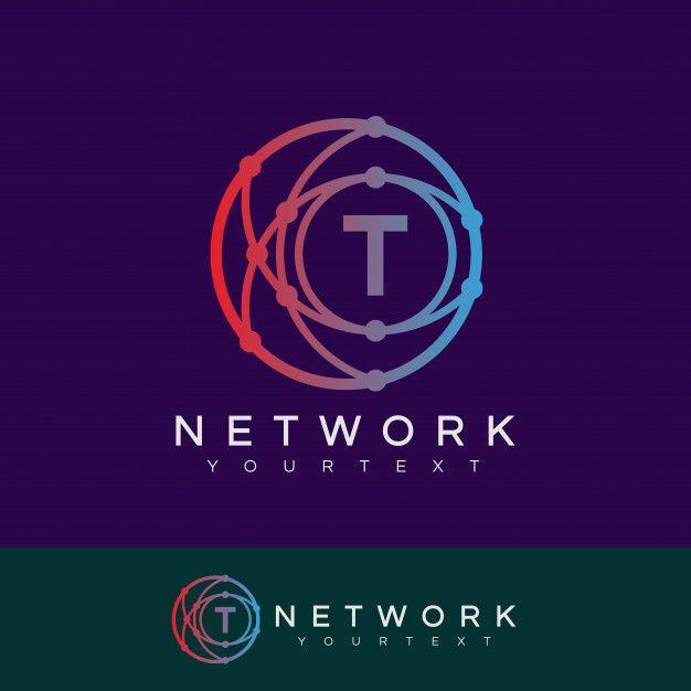 Maroon Letter T Logo - Network initial Letter T Logo design Vector | Premium Download