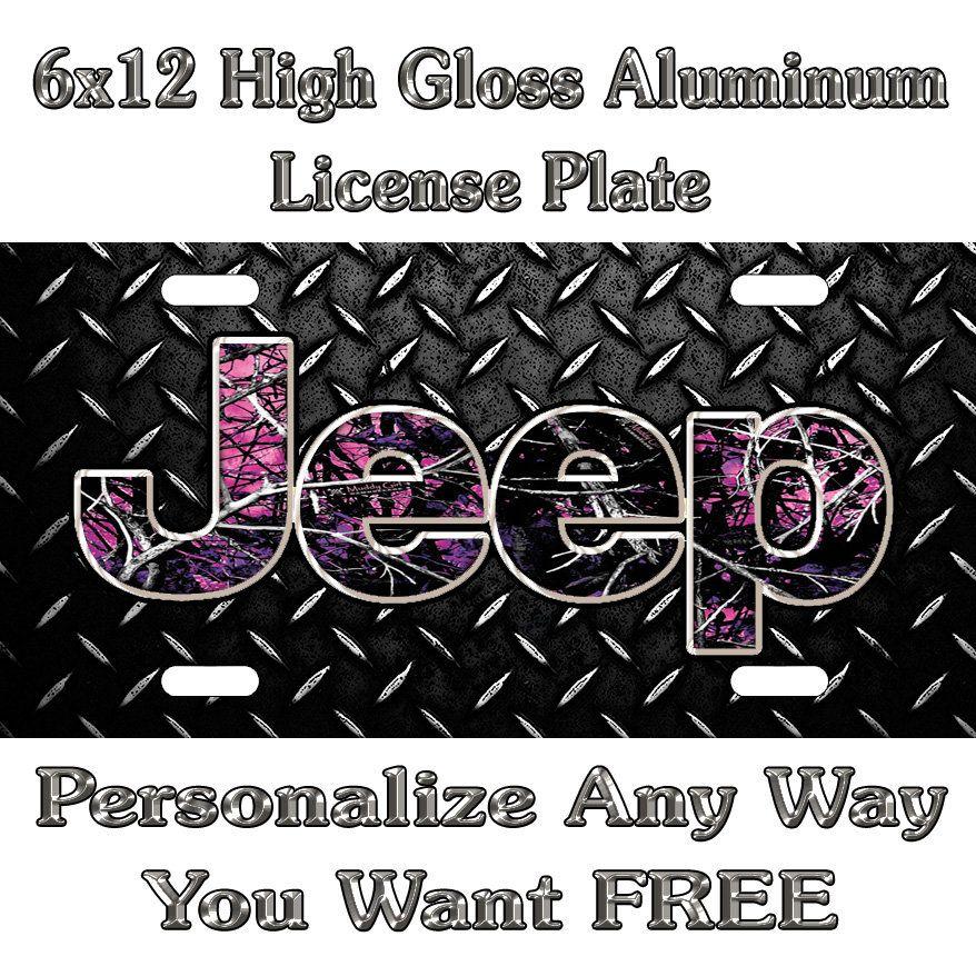 Camo Jeep Logo - jeep logo Diamond Plate Muddy Girl camo camouflage Sign Custom