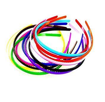 Pieces of Color Circle Logo - Amazon.com : 10 Pieces Plastic DIY Colored Plastic Hairband Craft