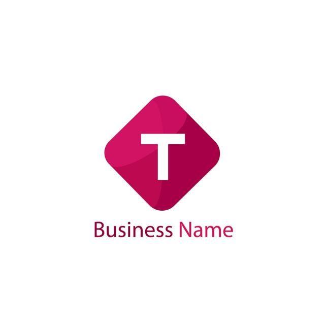 Maroon Letter T Logo - Letter T Logo Template Template for Free Download on Pngtree