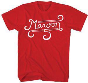 Maroon Letter T Logo - MAROON 5 - White Logo Letters T SHIRT S-2XL New Official Live Nation ...