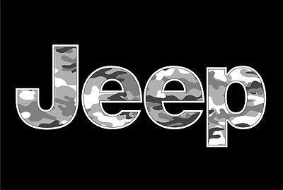 Camo Jeep Logo - JEEP URBAN CAMO Vinyl Decal Wrangler 4x4 CJ RubiconTruck window