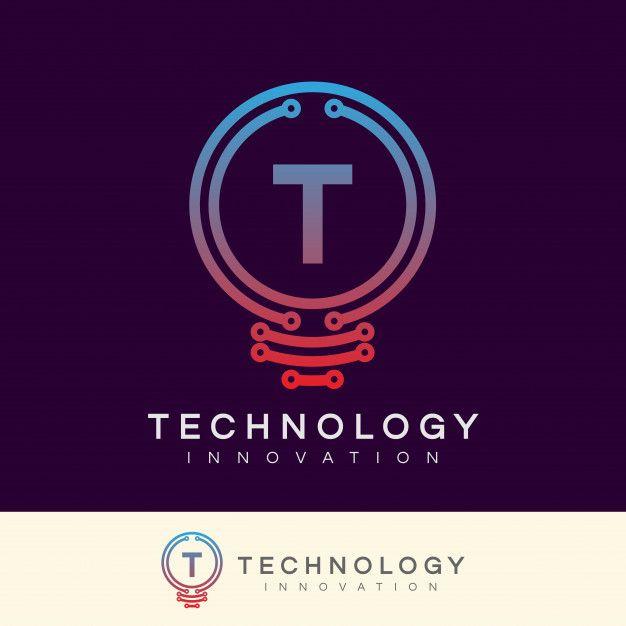 Maroon Letter T Logo - Technology innovation initial letter t logo design Vector | Premium ...