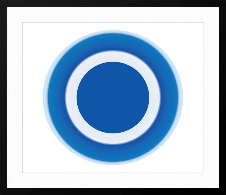 Pieces of Color Circle Logo - Ruth Adler - Cobalt Circle, Print at 1stdibs