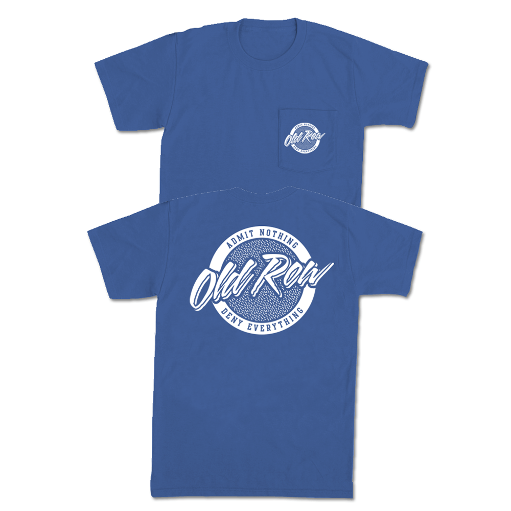 Old Red White Blue Clothing Logo - Old Row Tailgate Pocket Tee Blue | Old Row