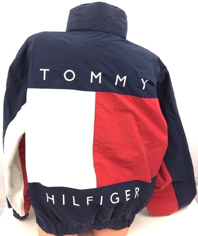 Old Red White Blue Clothing Logo - Vintage Old School-Tommy Hilfiger Jackets and Outerwear Are Valuable ...