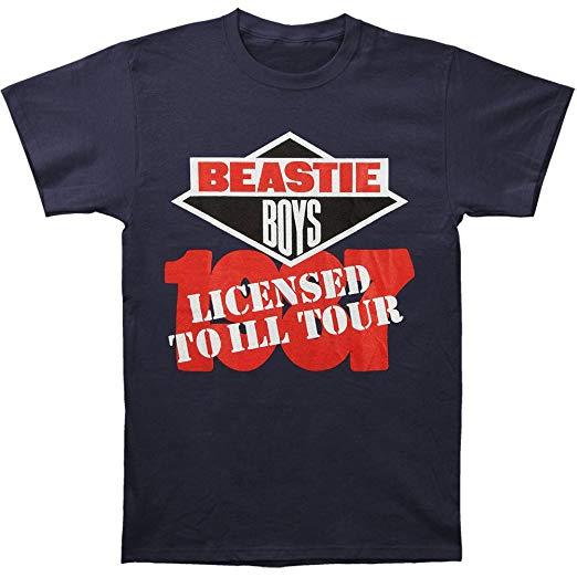 Old Red White Blue Clothing Logo - Old Glory Beastie Boys Licensed To Ill T Shirt Blue