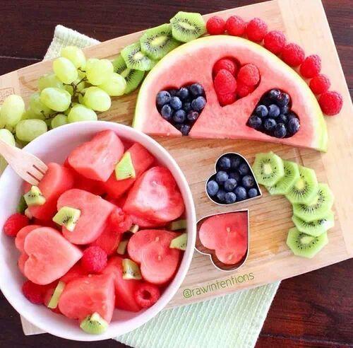 Fruit Heart Shaped Logo - Recipes For Eye Health: Heart Shaped Fruit