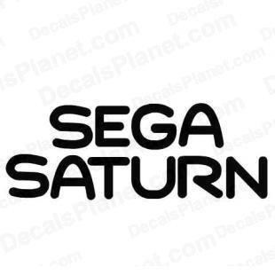 Sega Saturn Logo - Sega saturn text logo decal, vinyl decal sticker, wall decal ...