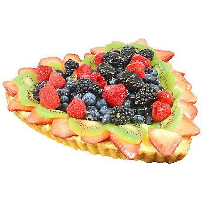 Fruit Heart Shaped Logo - Central Market Heart Shaped Fresh Fruit Tart, 10 in