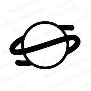 Sega Saturn Logo - Sega saturn icon logo decal, vinyl decal sticker, wall decal ...
