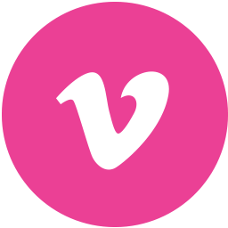 Pink Round Logo - Media, pink, round, social, vimeo icon